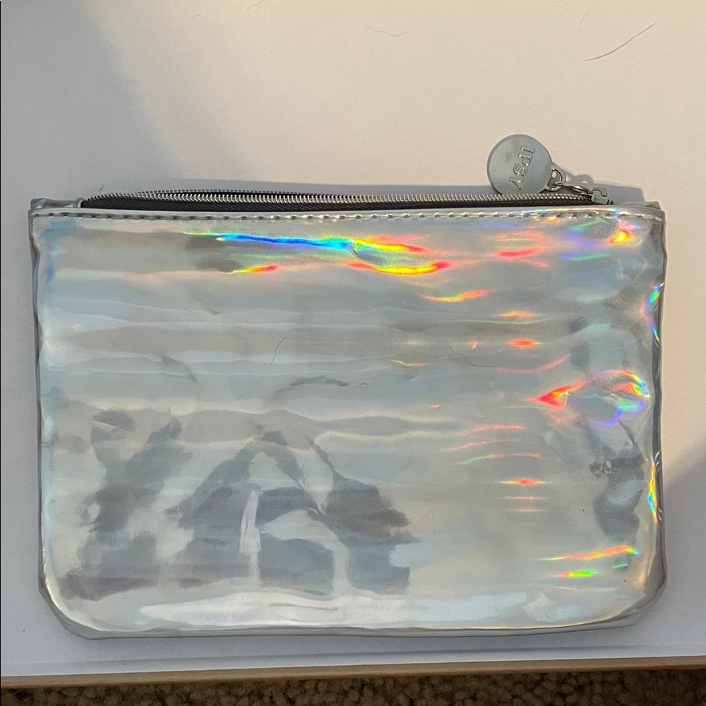 Iridescent Silver Glam Bag